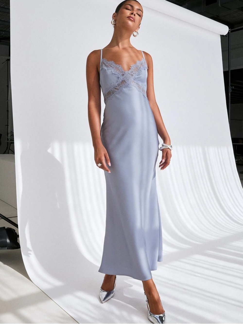 Princess Polly Treasure Bias Cut Out Maxi Dress